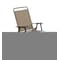 Living Accents Black Steel Frame Sling Chair Tan FTS50BG-T - alternate 1
